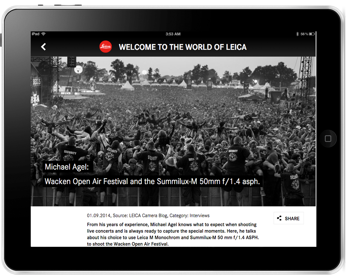 Leica InStore App