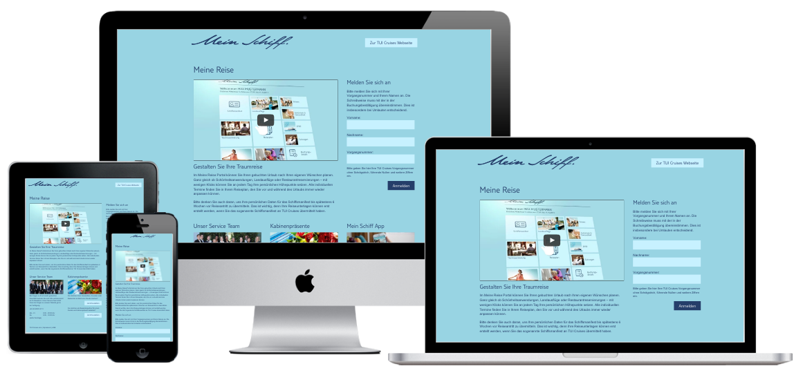 Meine Reise – Responsive Web App